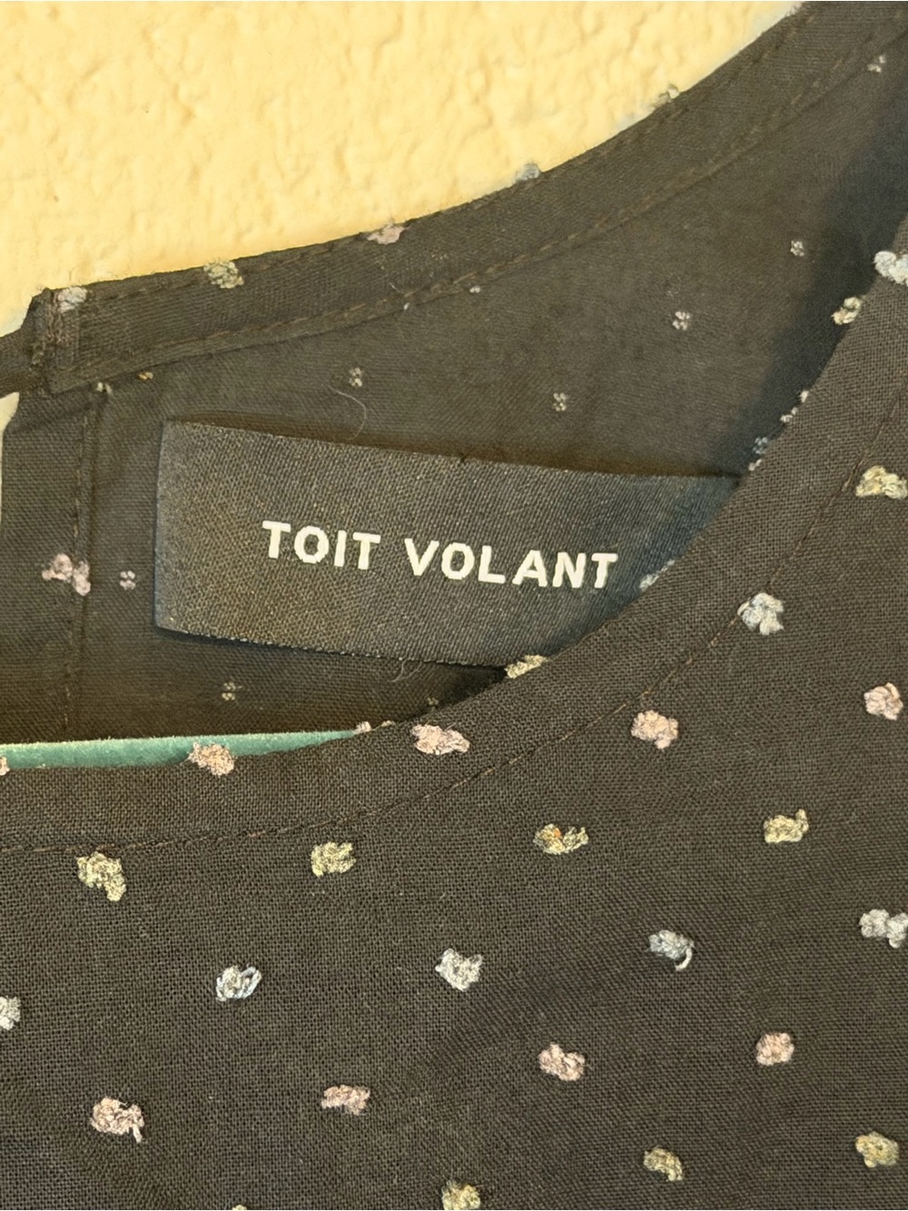 Toit Volant Black Polka Dot Dropped Waist Midi Dress - Sleeveless Size XL NWOT - Picture 2 of 4
